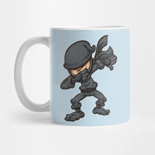 Dabbing cartoon ninja Mug